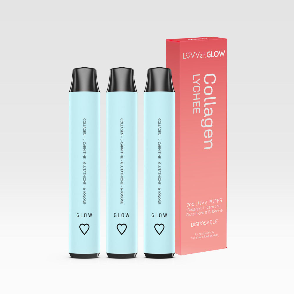 Glow / Collagen Lychee Nicotine-Free Vitamin Vape - Medaid - Lebanon