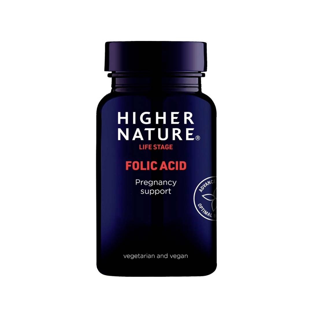 Higher Nature Folic Acid Pregnancy Support 90 Tablets - Medaid