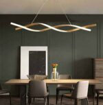 120 CM, Modern Hanging LED Helix Pendant Lights for Dining Room, Kitchen, Bedroom, Living Room - Medaid