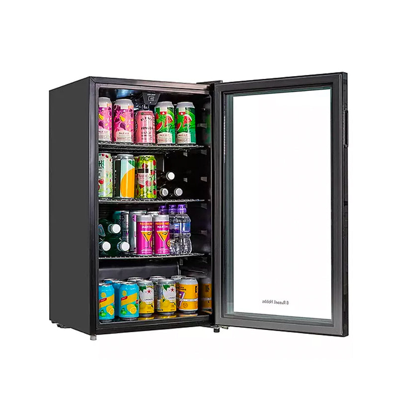 Russell Hobbs Freestanding Bottles Cooler Fridge, Black - Medaid