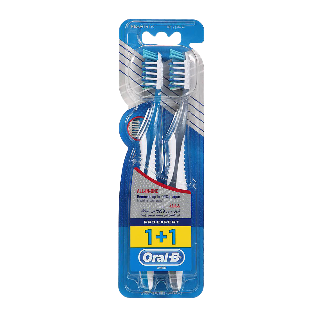 Oral-B Pro Expert Medium Toothbrush - 2 Pcs - Medaid