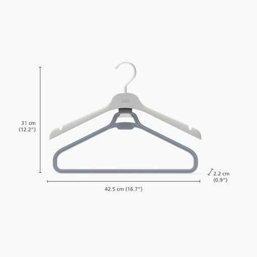 Joseph Joseph Orderly™ Set of 2 Ecru Long Garment Hangers - Medaid
