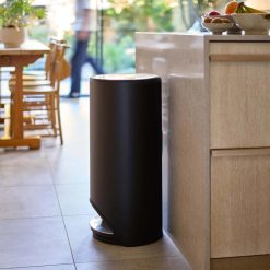 Joseph Joseph Arc™ 30L Easy-push Matt Black Pedal Bin - Medaid