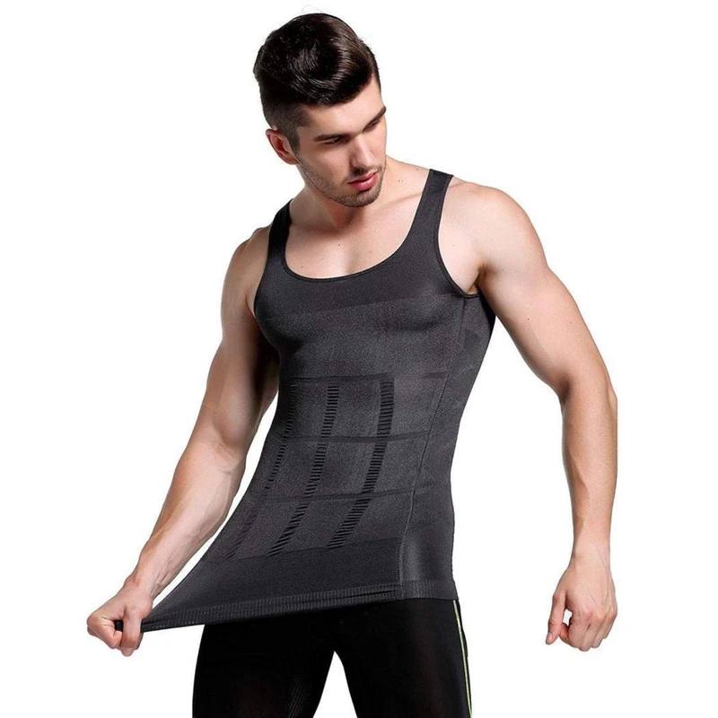 Slimming Vest for men | Mens Slimming Body Shaper Vest Shirt Abs Abdomen Slim - Medaid