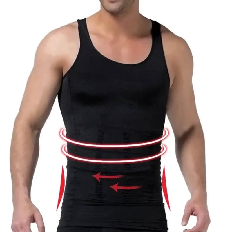 Slimming Vest for men | Mens Slimming Body Shaper Vest Shirt Abs Abdomen Slim - Medaid