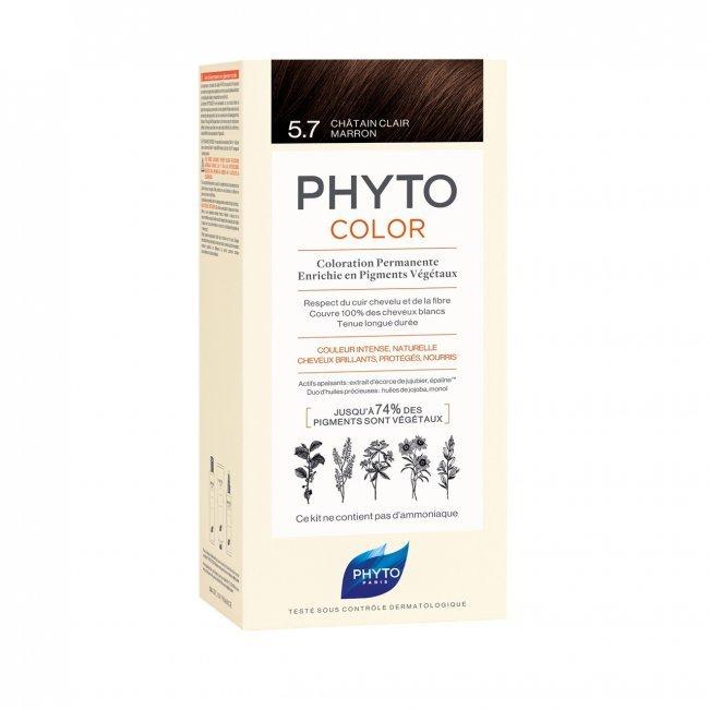 NEW PHYTOCOLOR 5.7 LIGHT CHESTNUT brown - Medaid