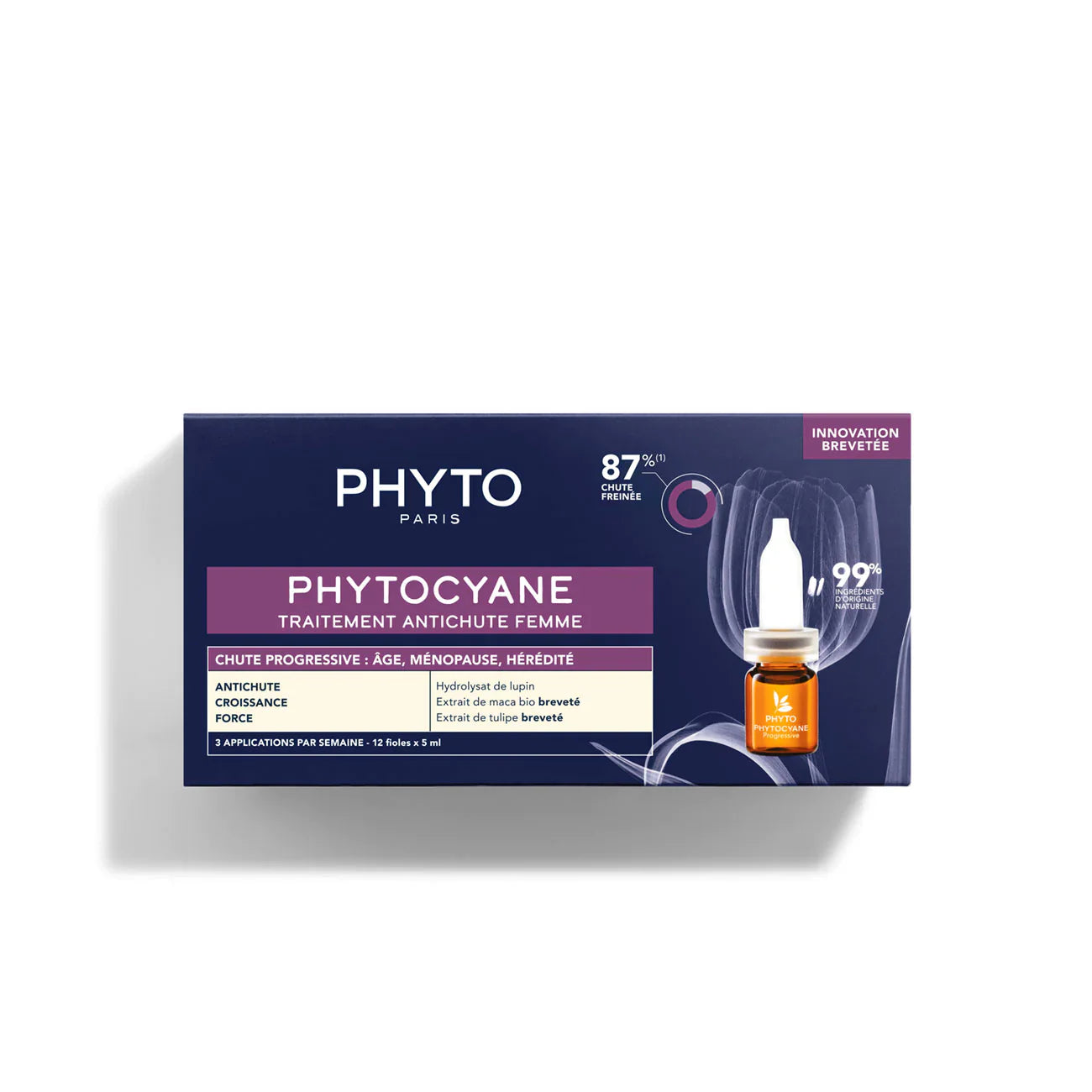 Phyto Phytocyane Progressive Hair Loss Treatment for Women, 12amps x 5ml - Medaid