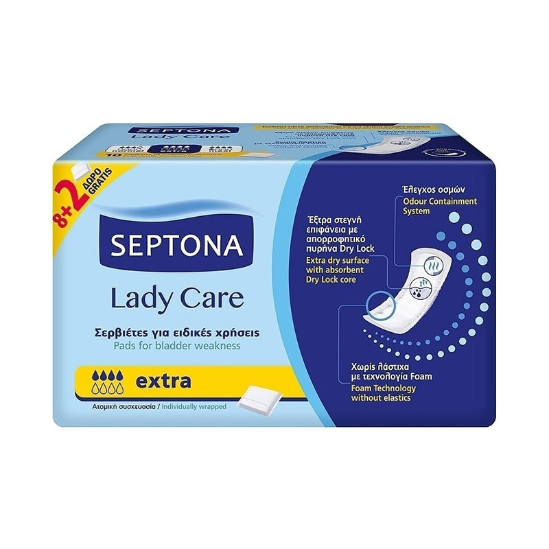 Septona Lady Care 8+2 Extra Napkins - Medaid