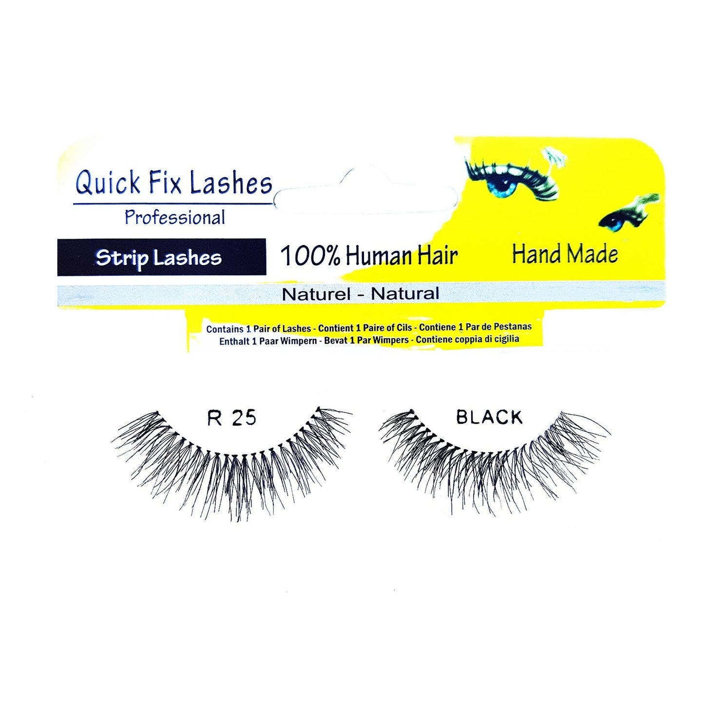 QUICK FIX LASHES STRIP R 25 BLACK - Medaid