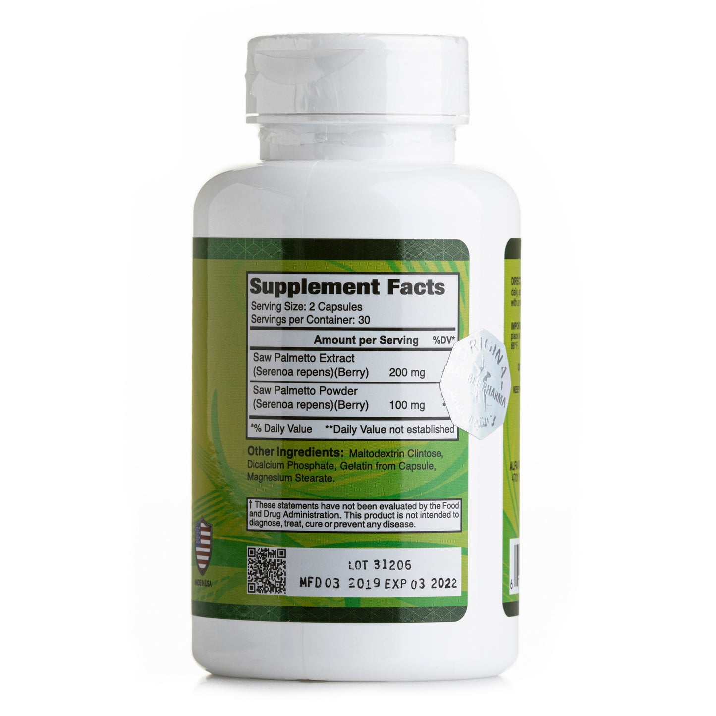 Saw Palmetto 200mg - Medaid