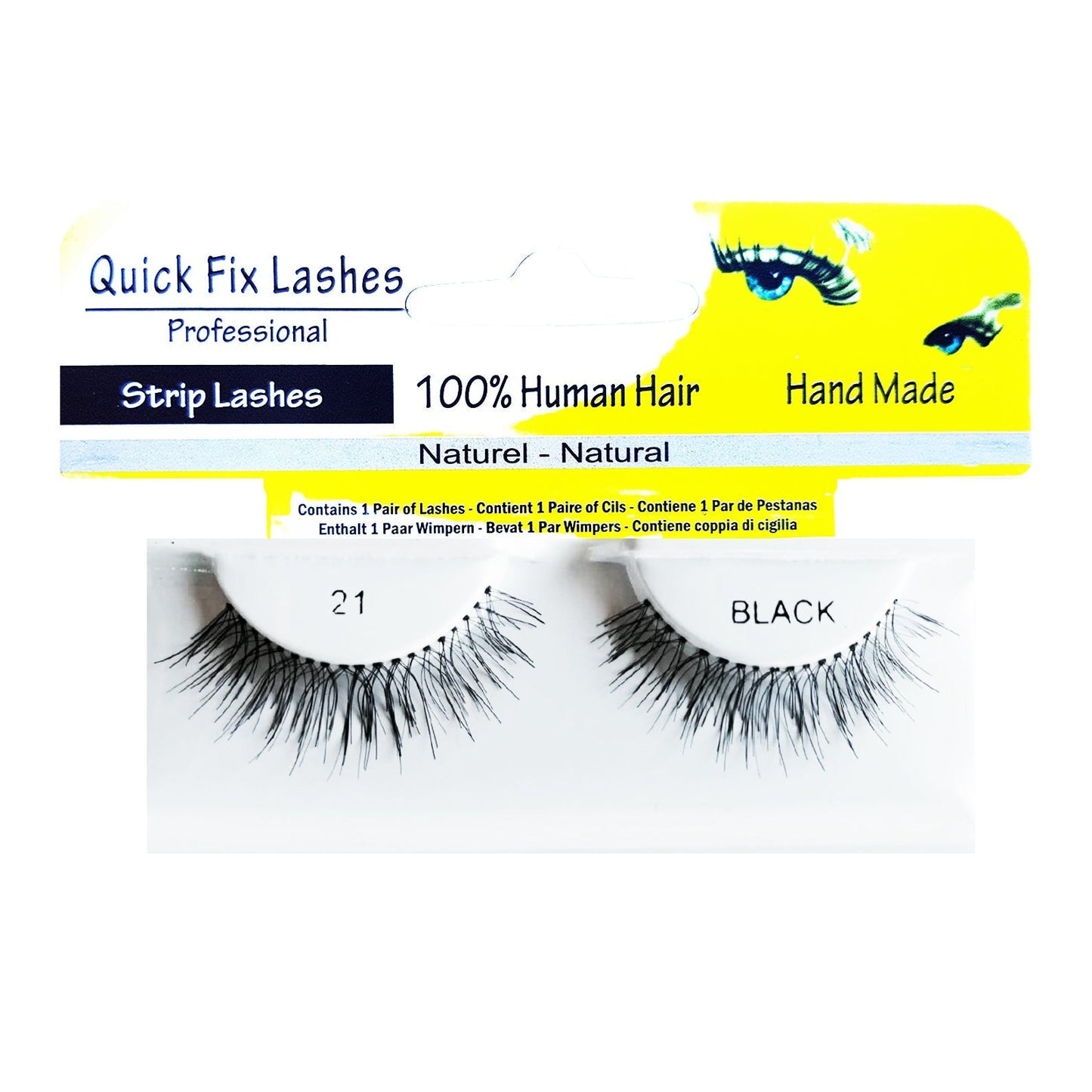 QUICK FIX LASHES STRIP 21 BLACK - Medaid
