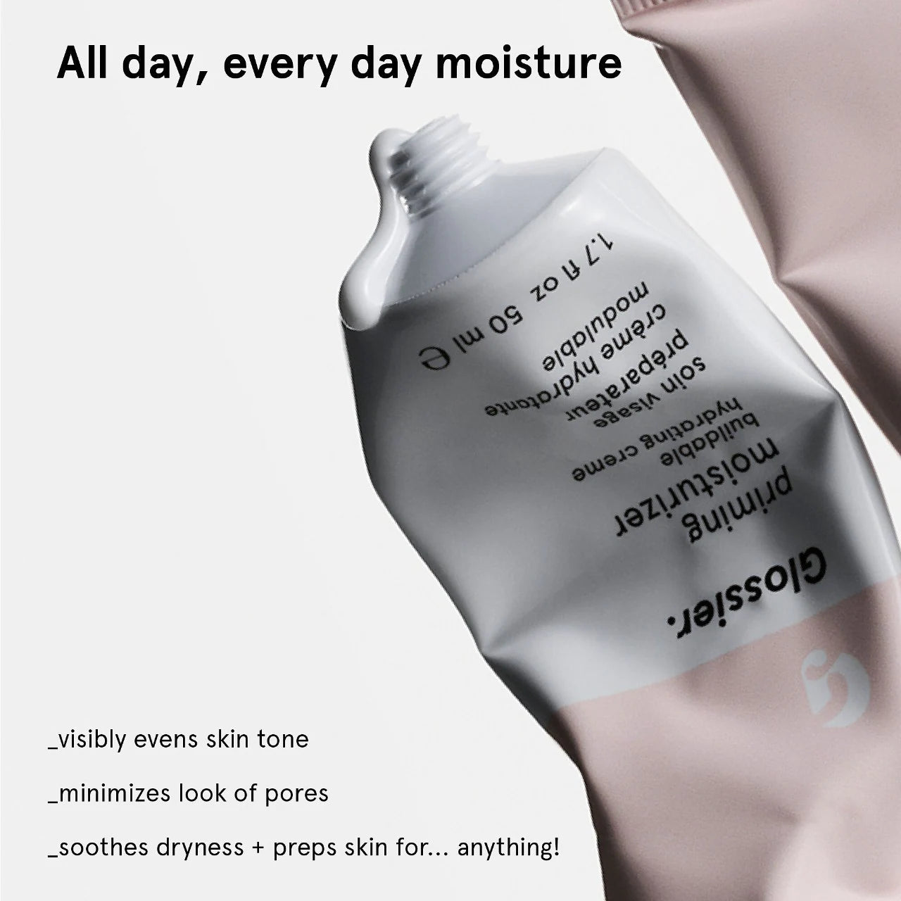 Glossier - Priming Moisturizer Lightweight Buildable Face Cream | 50 mL - Medaid