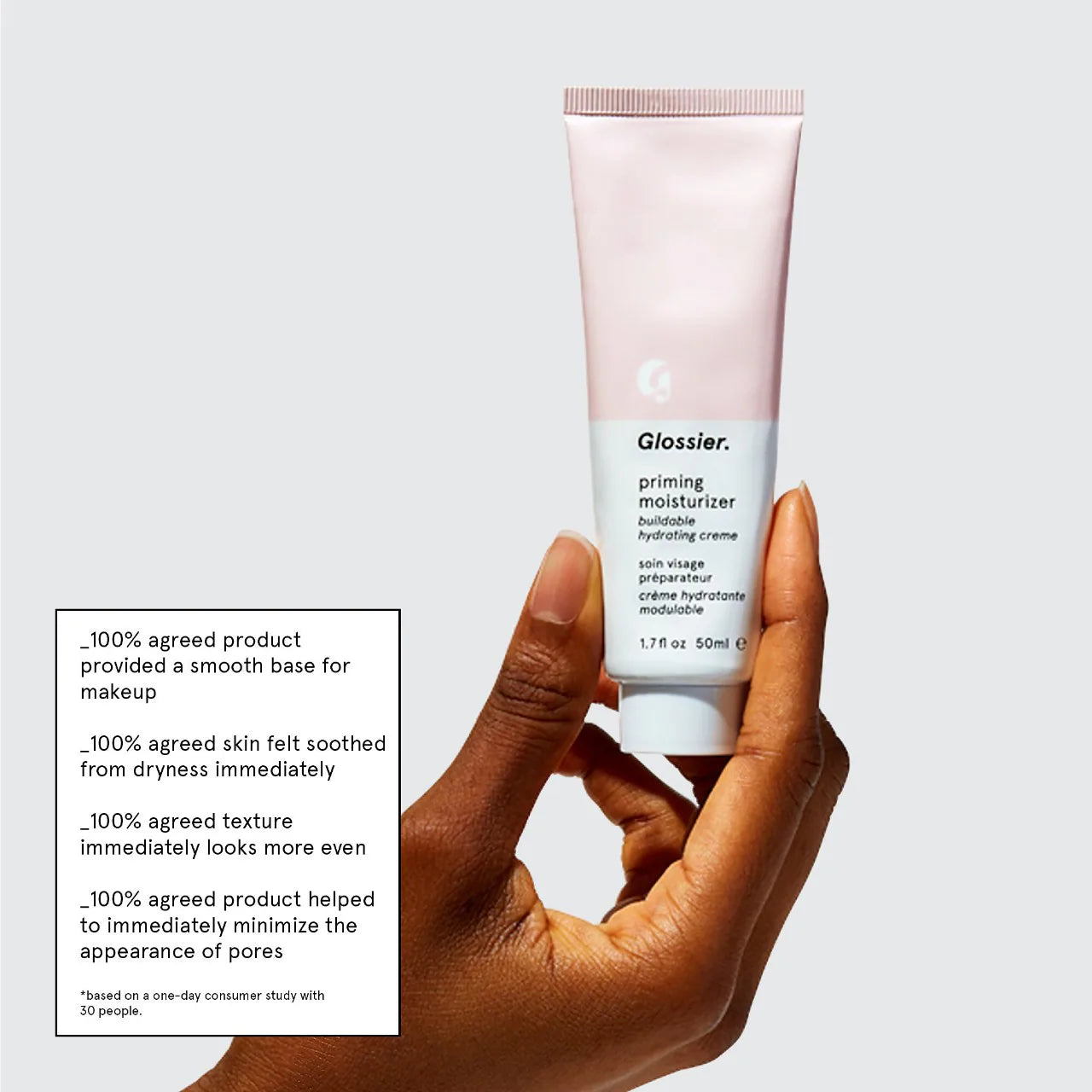 Glossier - Priming Moisturizer Lightweight Buildable Face Cream | 50 mL - Medaid