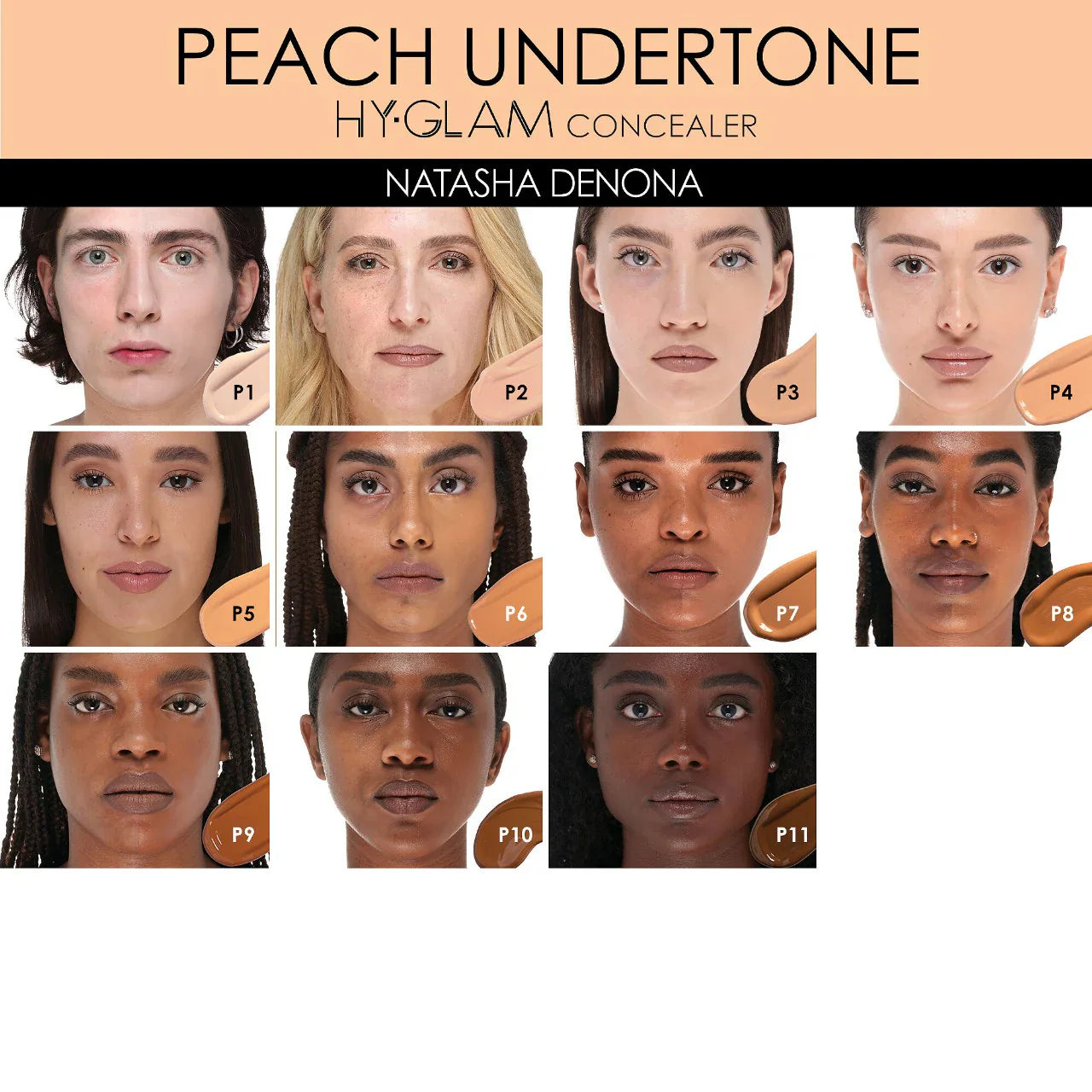 NATASHA DENONA - Hy-Glam Brightening & Hydrating Medium to Full Coverage Crease Proof Serum Concealer - Medaid