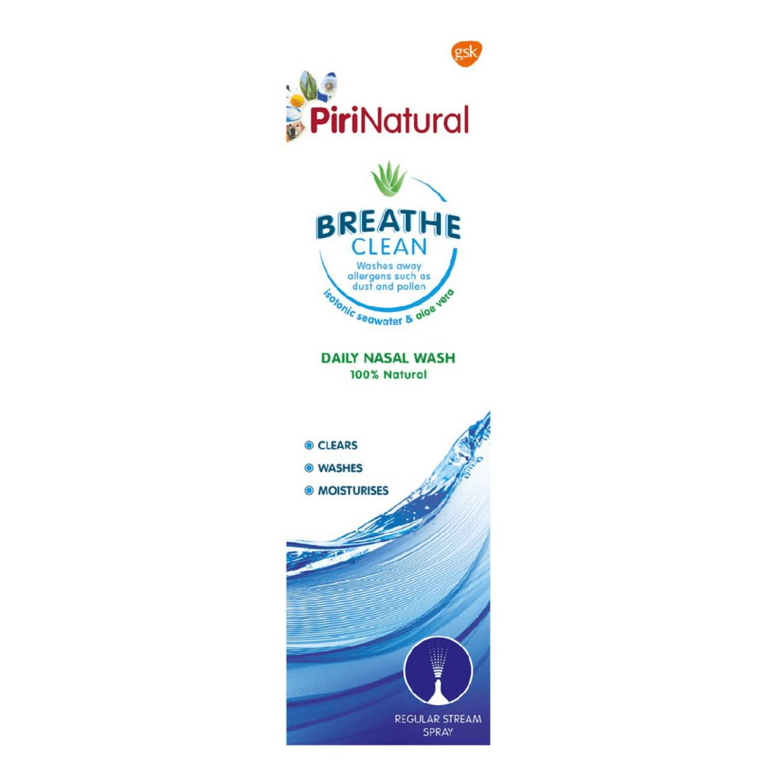 PiriNatural - Breath Clean Daily Nasal Wash 100ml - Medaid
