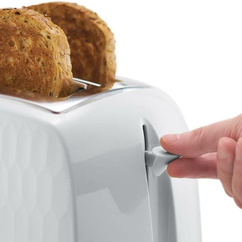 Russell Hobbs Honeycomb White 2 Slice Toaster - Medaid
