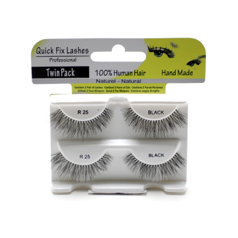 QUICK FIX LASHES TWIN PACK R25 BLACK - Medaid