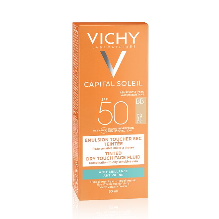 Capital Soleil Bb Tinted Dry Touch Face Fluid SPF50+ 50ML - Medaid - Lebanon