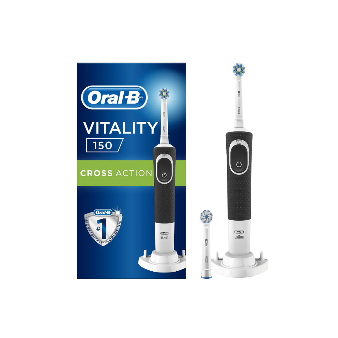 Oral-B Vitality Black 150 Cross Action Electric Toothbrush - Medaid