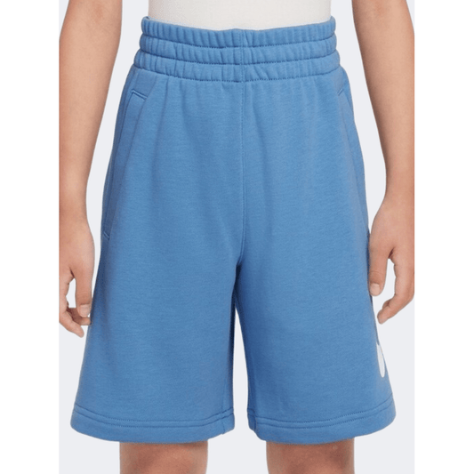 Nike Sportswear Club Fleece French Terry Boys Lifestyle Short Blue/White - Medaid