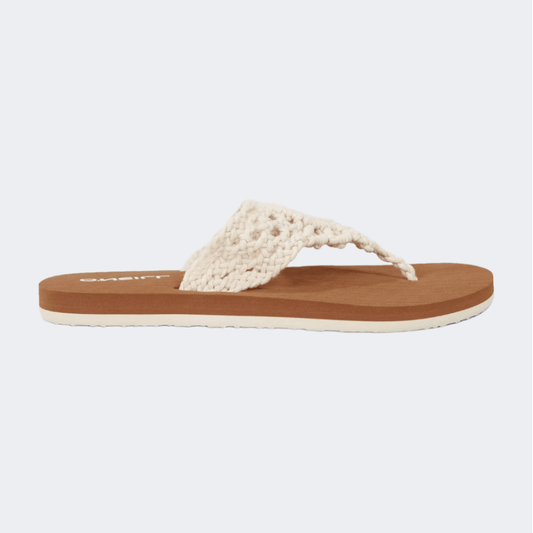 Oneill Ditsy Crochet Women Beach Slippers Snow White - Medaid International