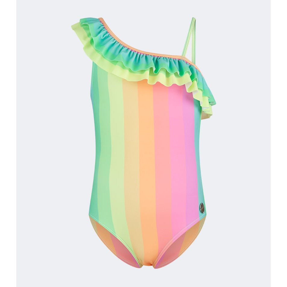 Oil And Gaz Colorful Kids-Girls Beach Monokini Multi Color - Medaid International