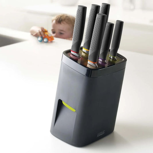 Joseph Joseph LockBlock™ Black Knife Block Set - Medaid
