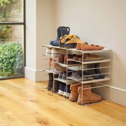 Joseph Joseph Level™ Plus Large Adjustable Ecru Shoe Rack - Medaid