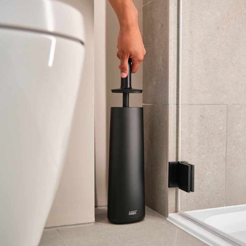 Joseph Joseph Flex™ 360 Matt Black Toilet Brush - Medaid