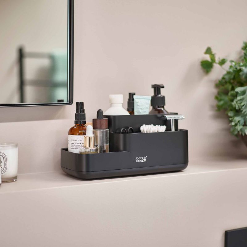 Joseph Joseph EasyStore™ Matt Black Bathroom Storage Caddy - Medaid