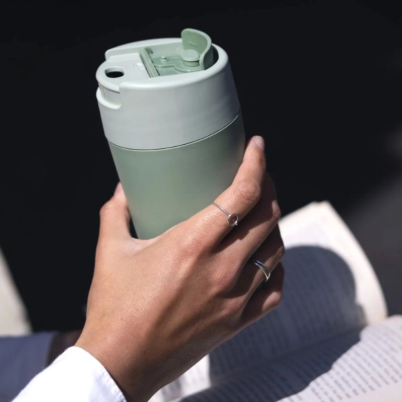 Joseph Joseph Sipp™ Green Travel Mug Large with Hygienic Lid 454ml - Medaid