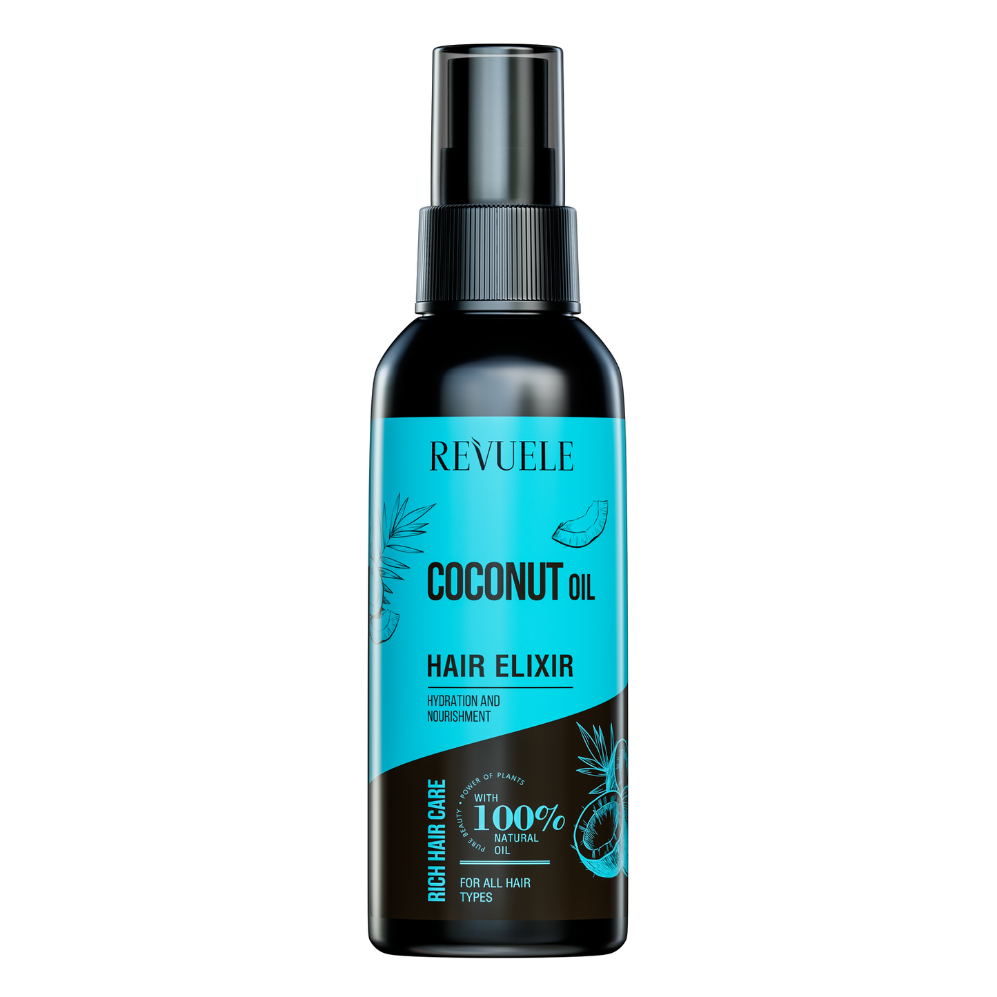 REVUELE COCONUT OIL HAIR ELIXIR 120ml - Medaid
