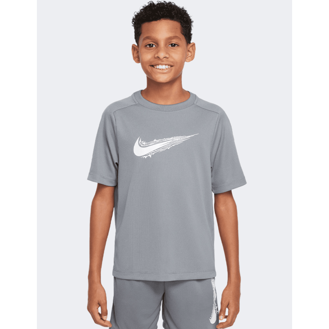 Nike Df Multi Boys Training T-Shirt Smoke Grey - Medaid
