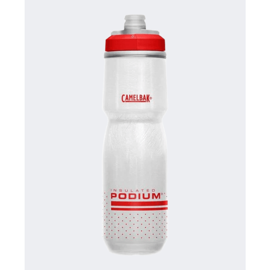 Camelbak Podium Chill 24 Oz Biking Bottle Fiery Red/White - Medaid