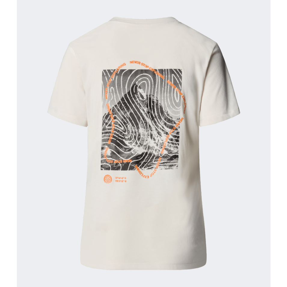 The North Face Foundation Half Dome Ca Graphic Women Lifestyle T-Shirt White Dune - Medaid
