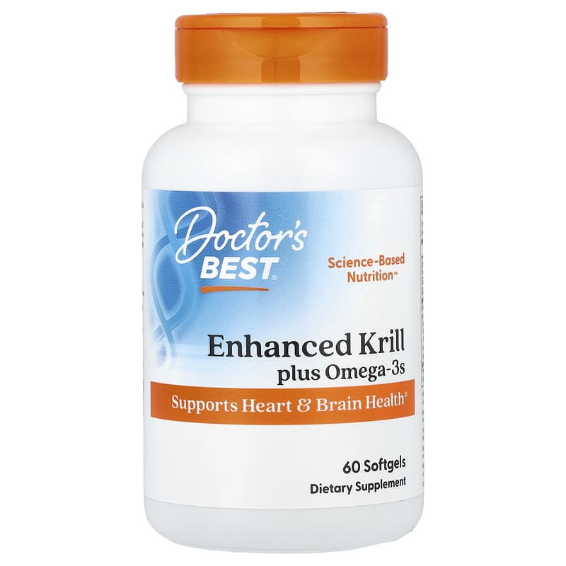 Doctor's Best, Enhanced Krill Plus Omega3s , 60 Softgels - Medaid