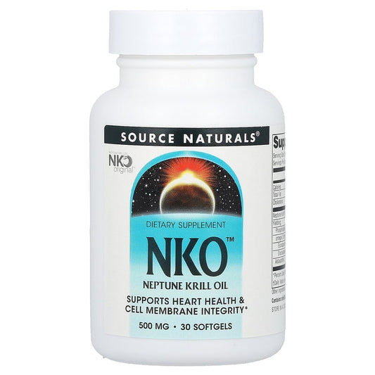 Source Naturals, NKO (Neptune Krill Oil), 500 mg, 30 Softgels - Medaid