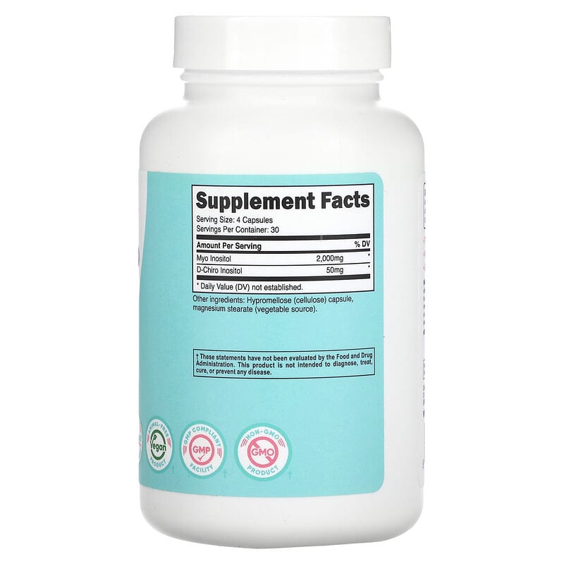 Nutricost, Women, Myo & D-Chiro Inositol, 120 Capsules - Medaid