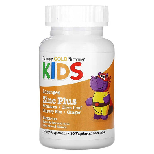 California Gold Nutrition, Zinc Plus Lozenge For Children, 90 Lozenges - Medaid