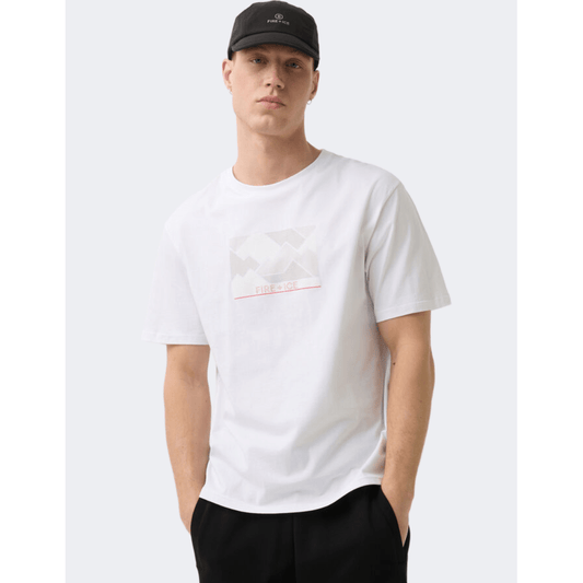Fire And Ice Mick3  Men Lifestyle T-Shirt White - Medaid