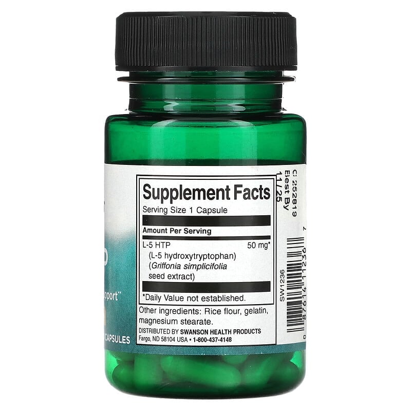 Swanson, 5-HTP, 50 mg , 60 Capsules - Medaid