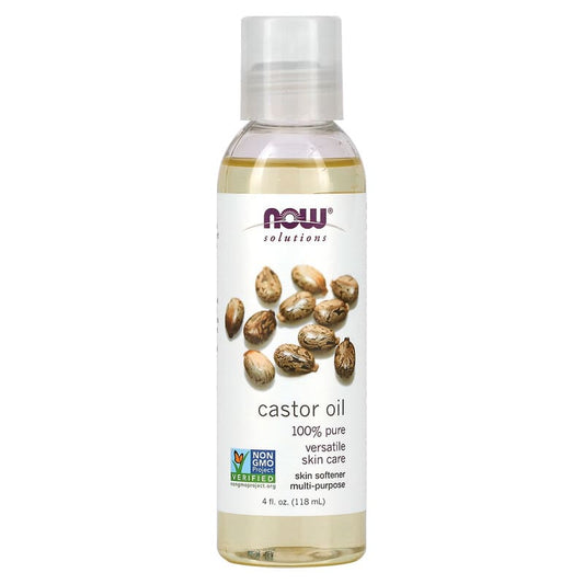 NOW Foods, Solutions, Castor Oil, 4 fl oz (118 ml) - Medaid