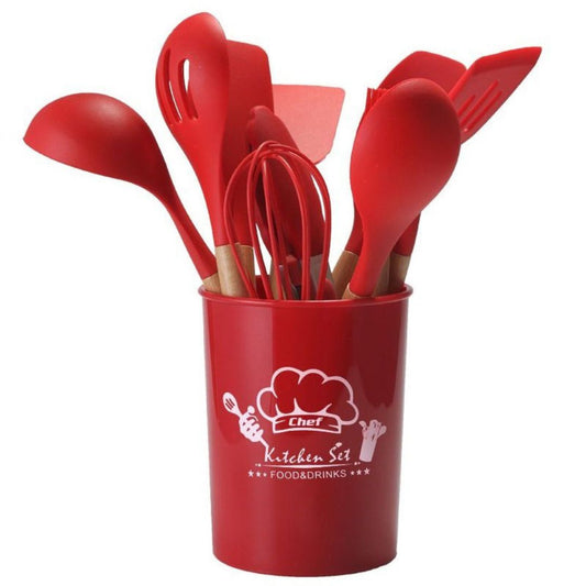 12pcs Silicone Cooking Utensil - Medaid