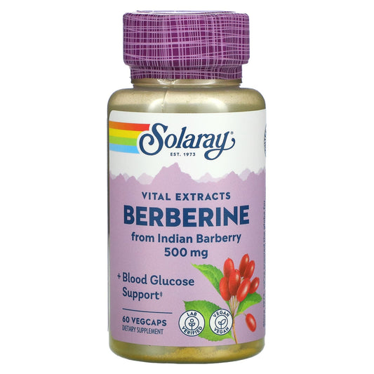 Solaray, Berberine, Vital Extracts, 500 mg, 60 VegCaps - Medaid