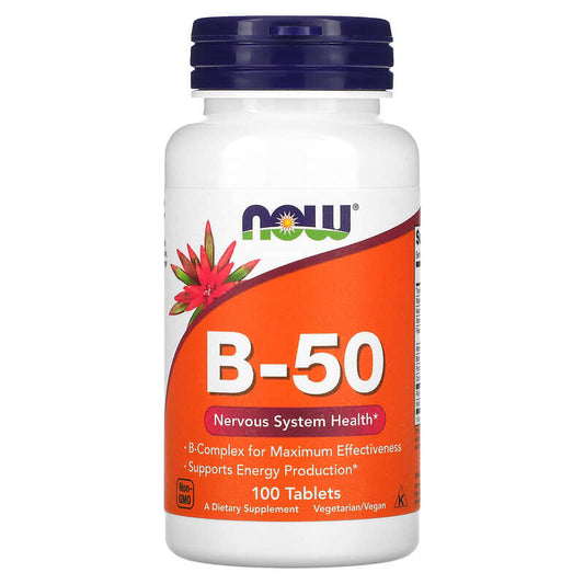 NOW Foods, B-50, 100 Tablets - Medaid