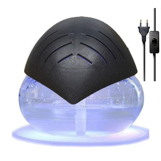 1800 ML Water Air Purifiers Humidifier Water Air Revitalizer Air Cleaner Air Freshener with 6 LED Color Changing Mood Light Black - Medaid
