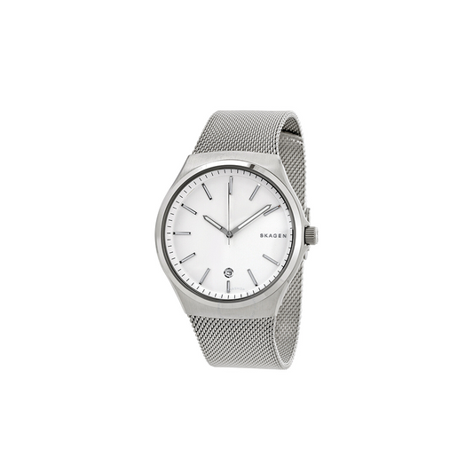 Skagen Sundby Silver Dial Men's Stainless Steel Watch - Medaid