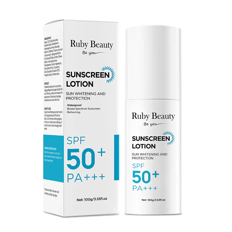 Ruby beauty sunscreen lotion spf50+ PA+ 100g RB-174 - Medaid