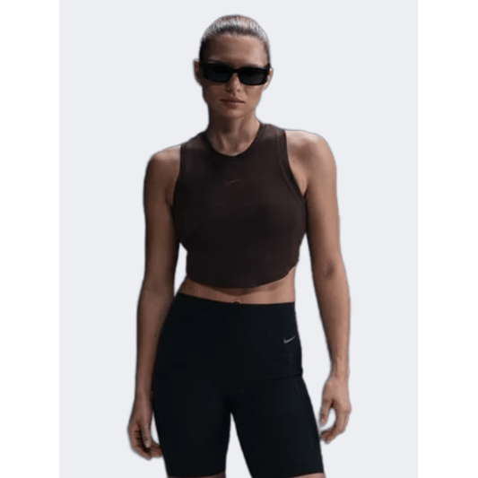 Nike Sportswear Chill Knit Women Lifestyle Tank Velvet Brown - Medaid