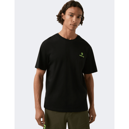 Fire And Ice Mick3  Men Lifestyle T-Shirt Black - Medaid